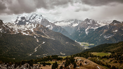 Bergansicht der europäischen Alpen