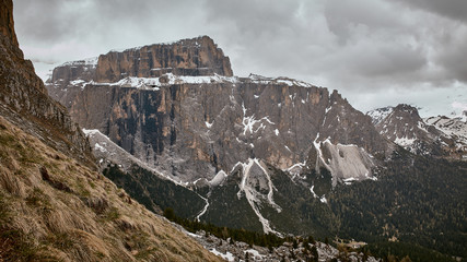 Bergansicht der europäischen Alpen
