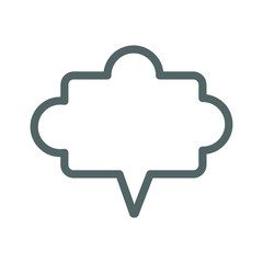 Сhat vector icon, line style