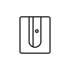 Pencil sharpener outline icon. linear style sign for mobile concept and web design. simple line vector icon.