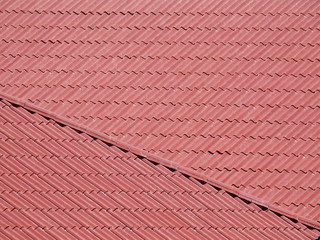 Architectural detail of metal roofing