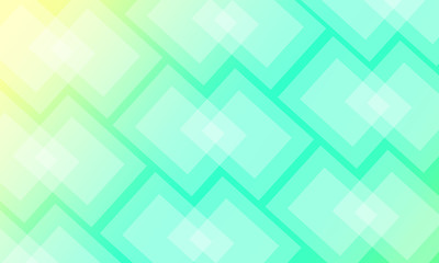 Geometric abstract light background, yellow blue green pastel colors.