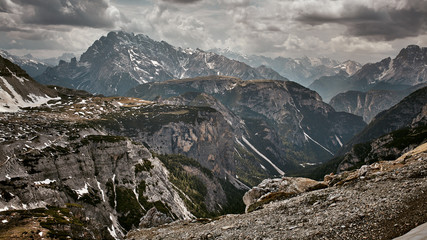 Eindrucksvoller Bergblick in den Dolomiten.