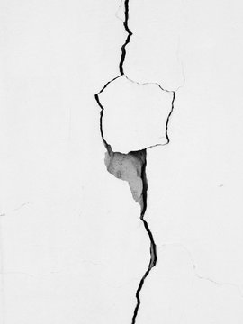 White Wall Crack Background