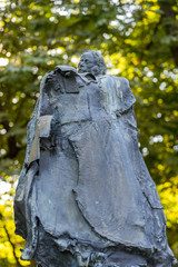 Sculptures in the Elysian Park. Paris. France. August 2, 2018.