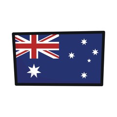 Flag of Australia , vector illustration