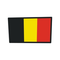 Flag of Belgium, vector illustration