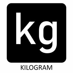 Kilogram symbol illustration