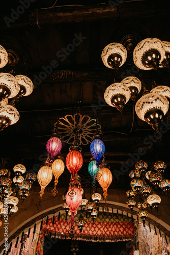 Multi Colored Turkish Ceiling Lights Stock Photo And Royalty Free