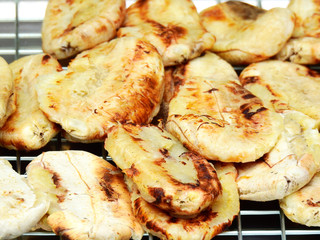 closeup grilled bananas of thai dessert
