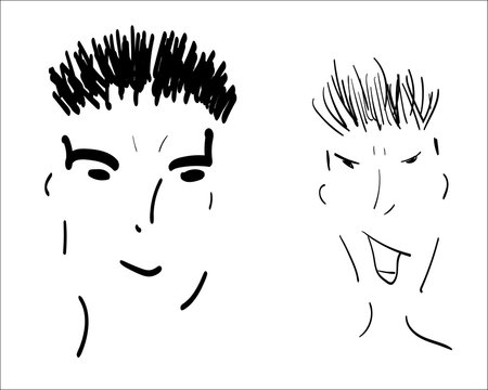 male heads