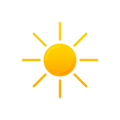 Sunny weather flat icon