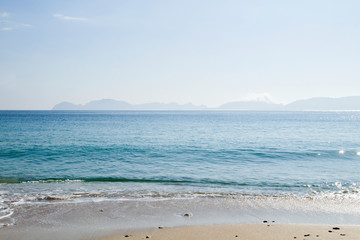 Fototapeta na wymiar Melide beach in Cabo Home