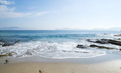 Melide Beach in Pontevedra, Spain
