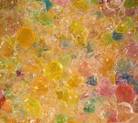 Obraz na płótnie Canvas Many colorful gel balls. Hydrogel beads.