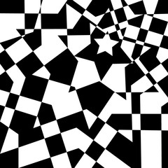 Black and white optical art background