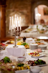 Beautiful regional table wedding decoration