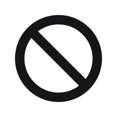 Ban icon vector