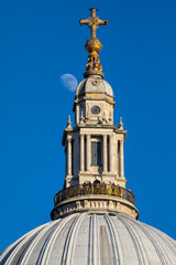 The Moon and St. Pauls Cathedral
