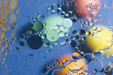 abstract background . bubbles, oil spots, colored balls