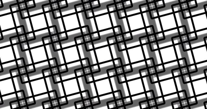 Animation of geometric pattern circling, collection ornaments set.
