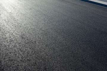 Fototapeta premium Asphalt road with sidewalk