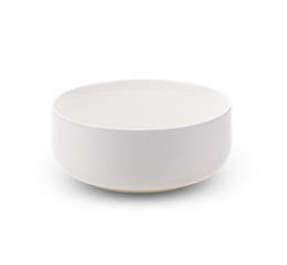 white bowl isolated on white background