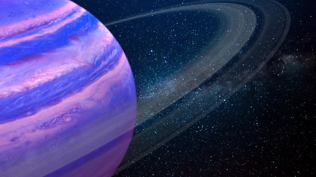 3D Rendering of fictional alien gas planet.