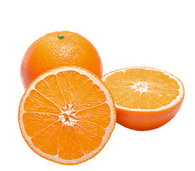 Orange. Isolated on White Background without Shadow.