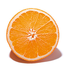 Orange. Isolated on White Background with Shadow.