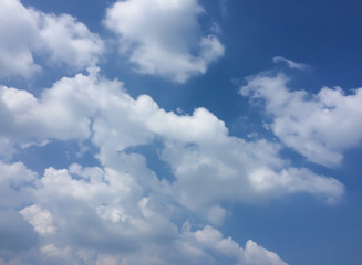 The beauty of the sky and the clouds on a clear day.