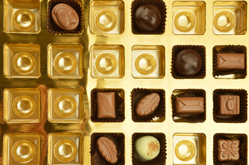 Mixed chocolate candies