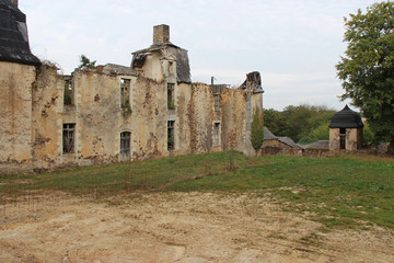 Fototapeta na wymiar Ruined castle (France)