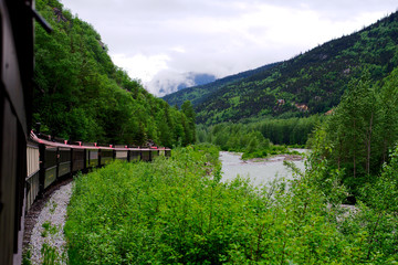 Fototapeta na wymiar Alaska Railroad