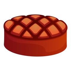 Grilled steak icon. Cartoon of grilled steak vector icon for web design isolated on white background