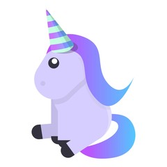 Unicorn icon. Cartoon of unicorn vector icon for web design isolated on white background