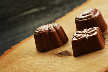 Mixed chocolate candies