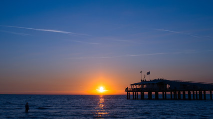 Fototapeta na wymiar Beach at Sunset -