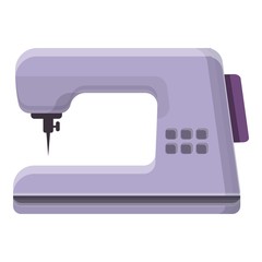 Fabric sew machine icon. Cartoon of fabric sew machine vector icon for web design isolated on white background