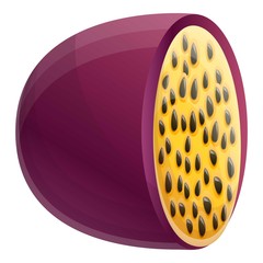 Part of maracuja icon. Cartoon of part of maracuja vector icon for web design isolated on white background