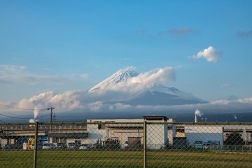 富士市から見える富士山