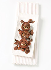 Mini chocolate hazelnut cakes