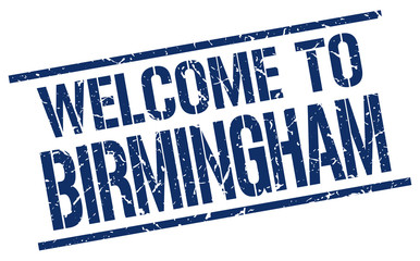 welcome to Birmingham stamp