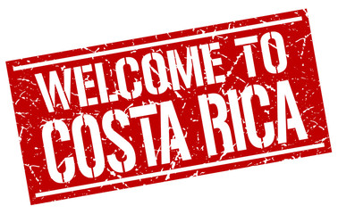 welcome to Costa Rica stamp