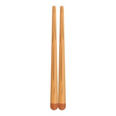 Wooden chopsticks icon. Cartoon of wooden chopsticks vector icon for web design isolated on white background