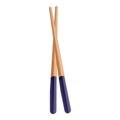 Utensil chopsticks icon. Cartoon of utensil chopsticks vector icon for web design isolated on white background