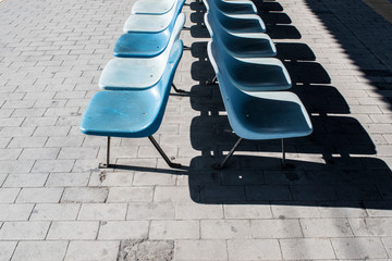 Obraz premium 待合椅子