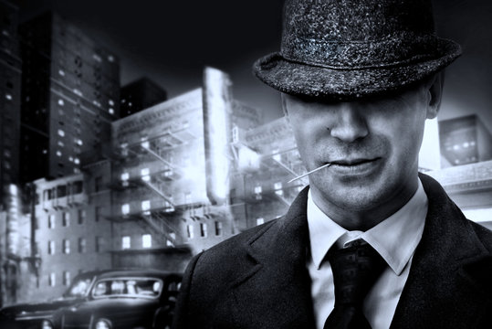 vintage italian mafia gangster in 1930s
