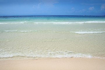 Beautiful Clarity of the sea at Koh Samet island Rayong province Thailand