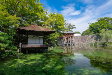 和歌山城 紅葉渓庭園 鳶魚閣と御橋廊下